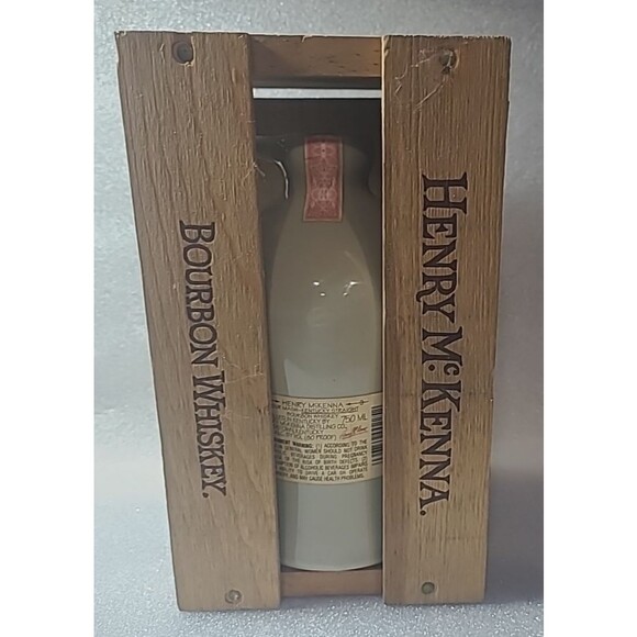 VTG Empty Henry McKenna Sour Mash Bourbon Whiskey Jug 750 ml -80 Proof Kentucky - Picture 6 of 9